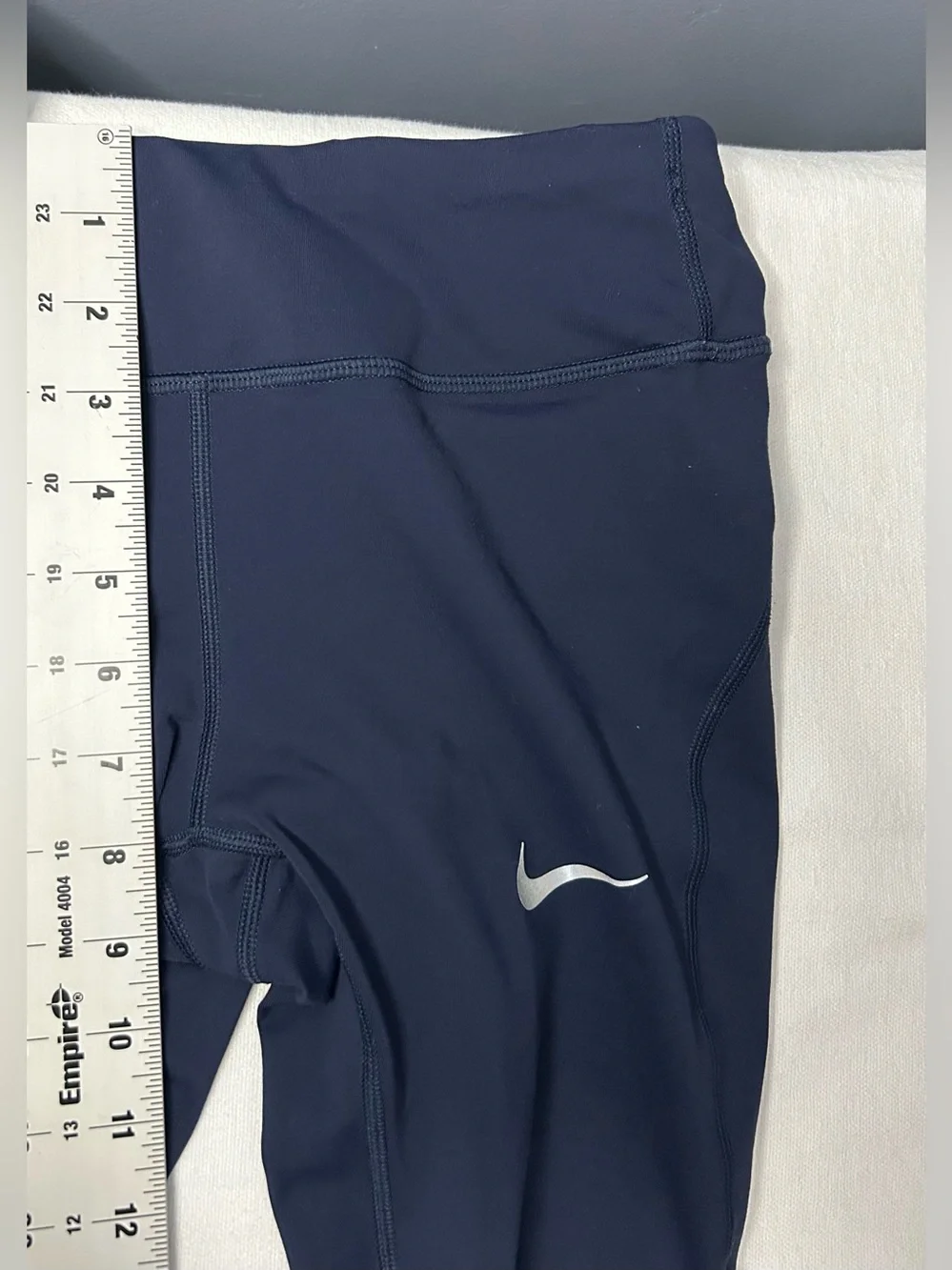 Nike‎ Dri-FIT Running Leggings Womens S Blue Compression Zip Pocket 890323-451